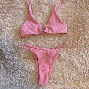 pink bikini set